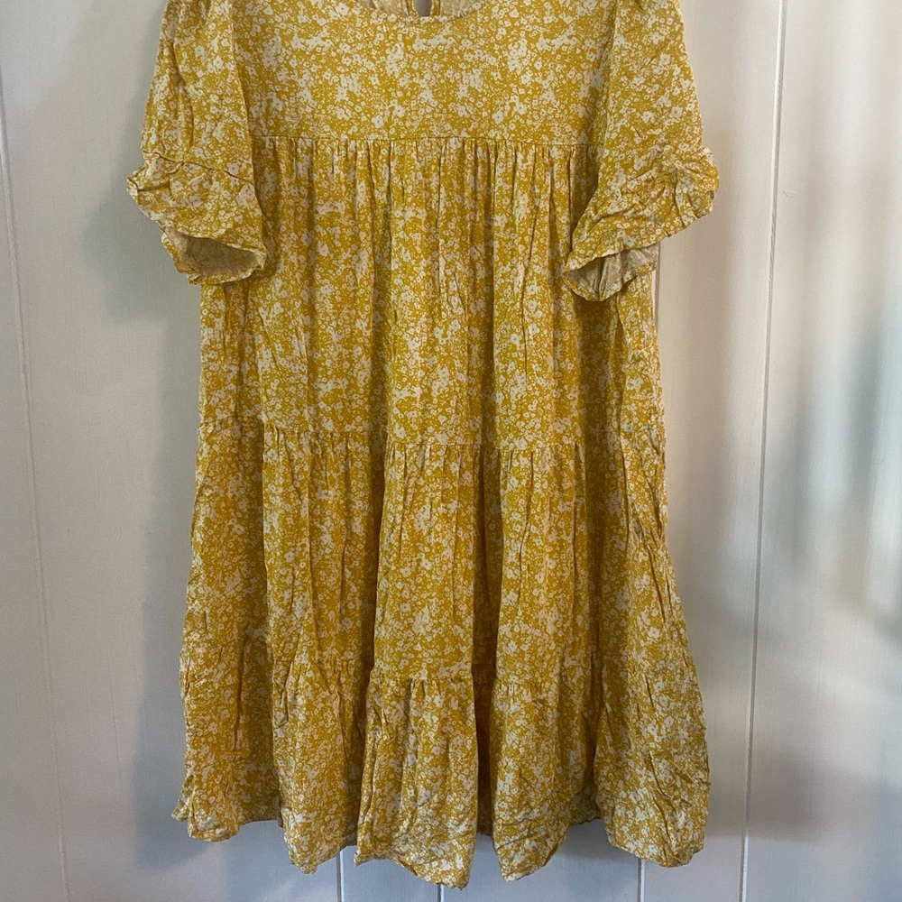 Yellow Floral Dress